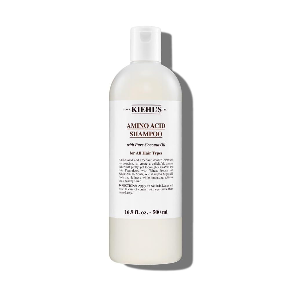 Kiehl's Amino Acid Shampoo, with Amino Acids and Coconut Oil to Clarify and Cleanse, Suitable for All Hair Types