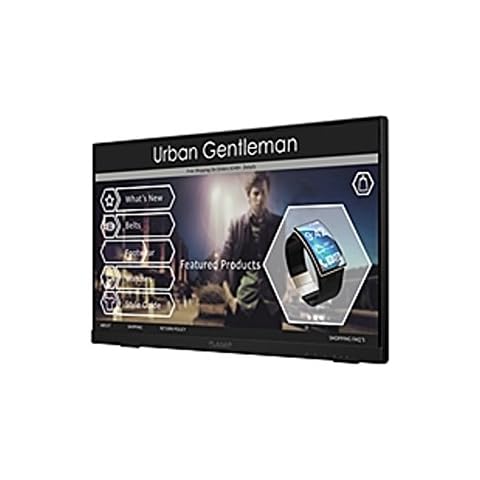 Planar Systems 997-8286-00 Projected Capacitive Multi-Touch IPS Edge-Lit Led LCD, Pct2235, Speakers and Helium Stand Supporting 15 to 70 Tilt Range, 22" Wide, Black Cover