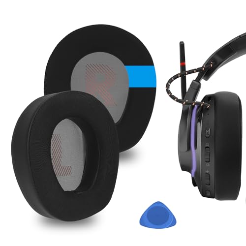 Image of Geekria Sport Cooling-Gel Replacement Ear Pads for JBL Quantum 800 Wireless Headphones Ear Cushions, Repair Parts (Black)
