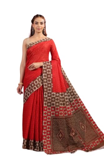 Image of TAMAIRA FASHION Mulmul Pure Cotton Saree For Woman |Office Wear Daily Wear Sarees For Women Without Blouse Piece(Available in 15 Colours)