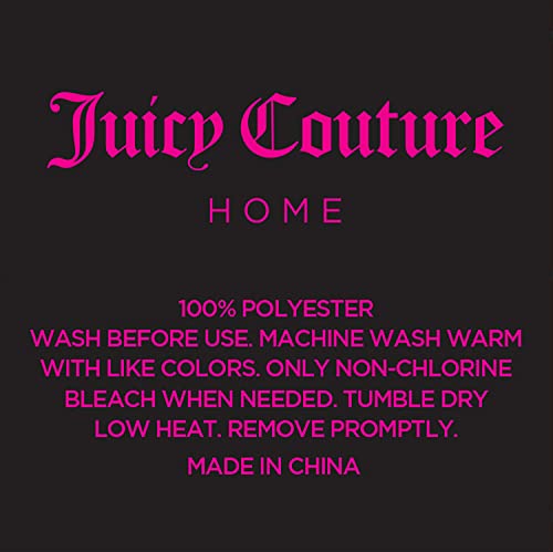 Juicy Couture Jyz010171 Cabana Stripe 6-Piece Reversible Set, King, Canaba Stripe Black #TOP6