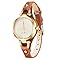 OFFCUP Women's Leather Quartz Watch, Thin Strap Ladies Watches, Analog Quartz Watches with Retro Dial, 3 Hand Quartz Watch, Premium Fashion Wrist Watch for Women Ladies Girls