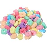 Apojgitn 100 Stück Bunte Haargummis für Kleine Hunde Bequeme Mini-Haargummis Elastischem Nylon Haar Nicht Beschädigen mit Aufbewahrungsbox für Hunde Katzen und andere Haustiere