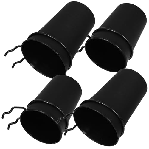 AKOOSY Organizadores para Tablero Perforado 4 Piezas con Contenedores Cuadrados Grandes y Pequeños, Caja para Tornillos y Piezas, Soporte de Plástico y Acero para Taller y Almacenamiento