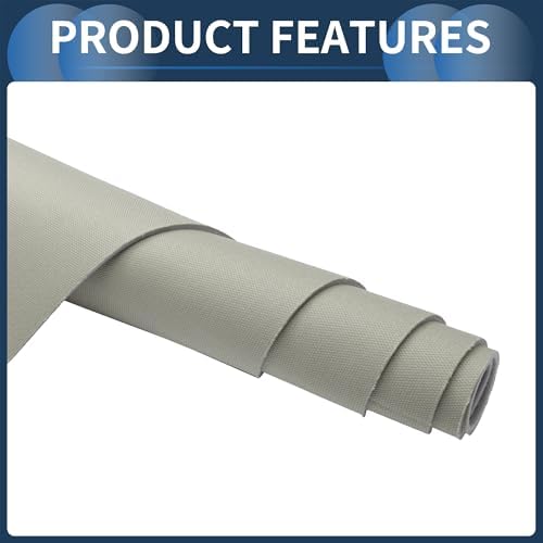 INFINAUTO Headliner Fabric 96" l x 60" W for Car RV SUV Automotive Interior Trim DIY Roof Repair Replacement Foam Backing Breathable Mesh Fabric Light Gray — view 4