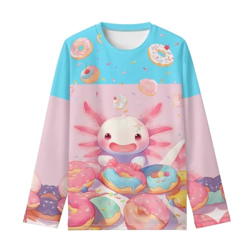 WELLFLYHOM Long Sleeve T-Shirt for Boys Girls 3-16 Years Old Tee Tops Crewneck Pullover Shirts Fall Outfits3