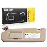Dasbecan Beige Left Driver Side Sun Visor Compatible with Hyundai Sonata 2005 2006 2007 2008 2009 2010 Replaces# 852013K010QD 85202-0A750-QSQQH