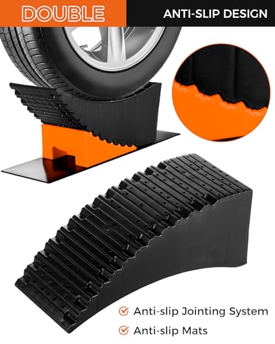 Byernauto BY-RV-03-04 Byern Auto Large Camper Levelers, Rv Leveling Blocks Ramp Kit Lift Up To 6In thumb #1