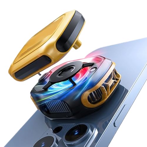Enfriador De Teléfono Portátil - Ventilador Móvil Magnético Inteligente, Dispositivo De Enfriamiento Digital Portátil | Diseño Creativo Del Radiador Rápido, Tema Caliente Para Juegos, Estilo Ta
