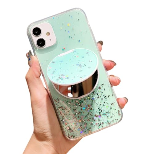 Coque miroir iPhone 13 14 12 contre les rayures avec support vidéo intégré
