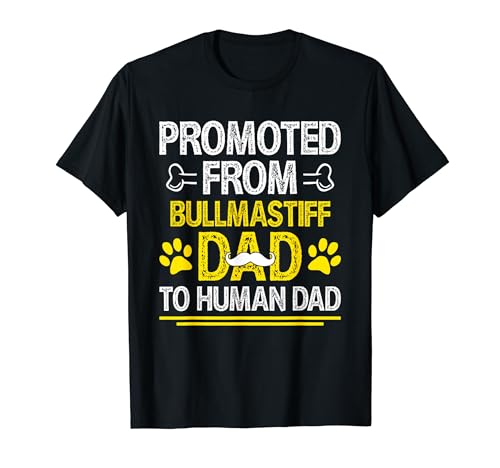 Promu par Bullmastiff Dad Funny Gamekeeper Night Dog T-Shirt