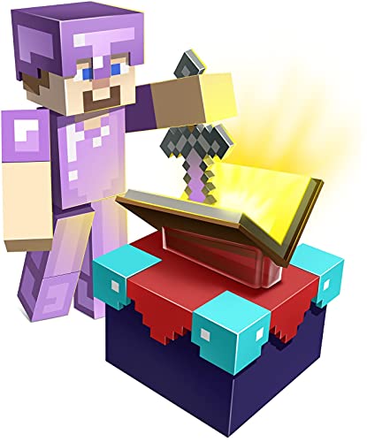 Minecraft GYB62 - Zauberraum-Spielset mit ca. 8 cm großer Steve-Figur und Zubehör,Spielzeug ab 6 Jahren – Bild 3