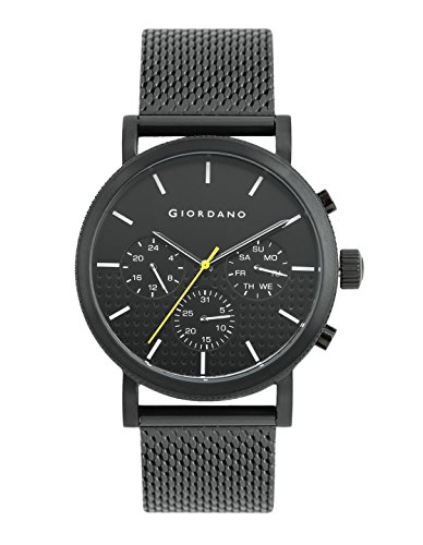 Image of Giordano Analog Black Dial Men's Watch-1826-33