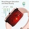 HAFURY-Smart-Watch-Alexa-Microphone-Built-In-10-Day-Battery-169Display-Fitness-Tracker-Blood-Oxygen-Heart-Rate-Sleep-Stress-Monitor-5ATM-Waterproof-Smartwatch-for-Android-iOS-Phones-Pink HAFURY Smart Watch for Women, 1.69" Display Fitness Tracker for Android and iOS Phones, Blood Oxygen, Heart Rate Monitor, Sleep Tracker, Stress Monitor, 5ATM Waterproof Smartwatch for Men Women