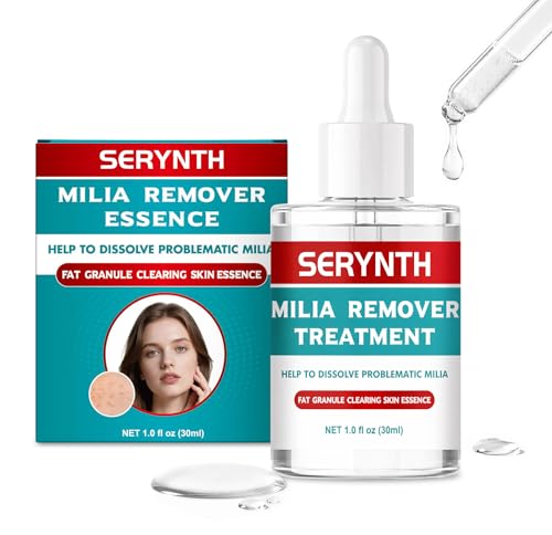 Milia Remover Serum for Face with Salicylic Acid – Helps Reduce the Appearance of Milia & White Bumps, Smooths Skin Texture, Lightweight Facial Serum with Dropper, 1 fl oz