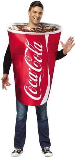 Amazon コカコーラ Coca Cola Coke Cup 大人用コスチューム ハロウィン コスプレ 衣装 仮装 大人用 面白い 食べ物 かぼちゃ 飲み物 学園祭 文化祭 学祭 大学祭 高校 イベント 並行輸入品 コスプレ 仮装 通販