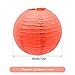 CEEYSEE 6 Pcs Paper Lanterns 12-Inch Red Chinese Japanese Round Hanging Decoration Paper Lanterns for Halloween Wedding Birthday Paper Lanterns Party Decorations (Red/DHOS)