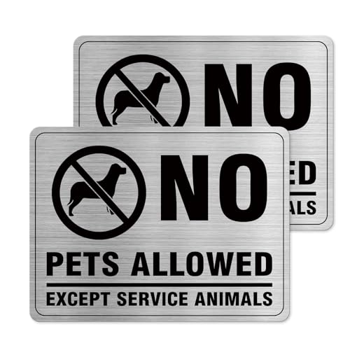 Panneau No Pets Allowed en aluminium rigide pour interdiction des animaux