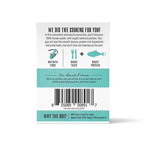 Image of The Honest Kitchen Human Grade Grain Free Meal Booster: 99% Salmon & Pollock (12 pack), 5.5 oz