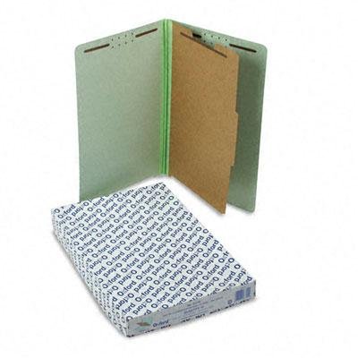 PendaflexExtra-Hvy Pressboard Classification Folders, Legal, Four-Section, 10/Box