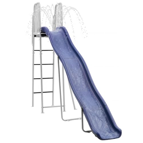 VEVOR Water Slide, Big 10 ft Outdoor Waterslide for Kids, Free Standing Pool Slide with Built in...