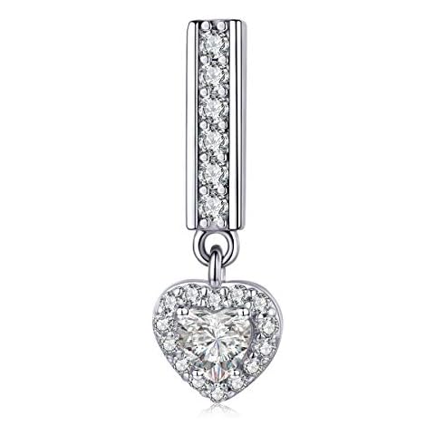 MEETCCY 925 Sterling Silver Reflexions Bracelet for Women Mesh Bracelet Clip Beads Safe Chain.Birthday Christmas for Friends Mothers Wife and Daughters (Love Heart Charms) Cover