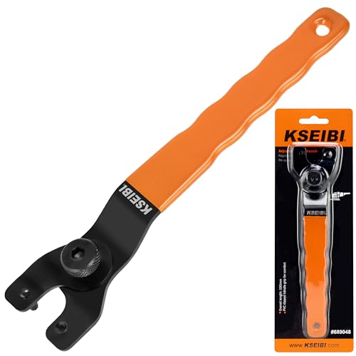 Image of KSEIBI 689048 Universal Adjustable Pin Angle Grinder Wrench for Flange Grinder Tool Machine from 4 Inch - 9 Inch Spanner