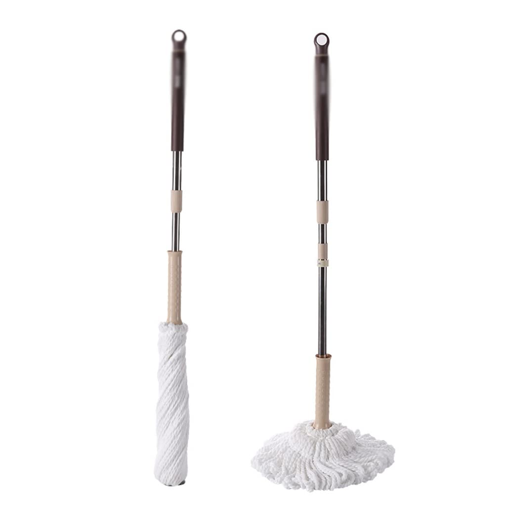 Mop Wash Floor Lazy Kitchen Wring Spin Home Help Self Wet Hand Free Window Cleaner Round