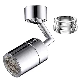 mofa emboss Rotatable 720 degree Faucet Sprayer Head,Universal Splash Filter Faucet with 4-Layer Net Filter for Kitchen,Anti-Splash,Leakproof Design with Double O- Ring Oxygen-Enriched Foam