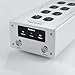 Pailvens AC Power Filter Power Conditioner with LED Screen Display, Power Purifier 8 Outlet Metal Surge Protector, Sound Filter/Noise Reducer for HiFi Audio CD DVD Player, Silver