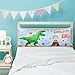 Federa per Cuscino per Il Corpo di Dinosauro - 51 × 137cm Copricuscini per Ragazzi Biancheria da Letto per Bambini Decorativa per Divano e Sedia da Letto (Senza Inserti per Cuscini)