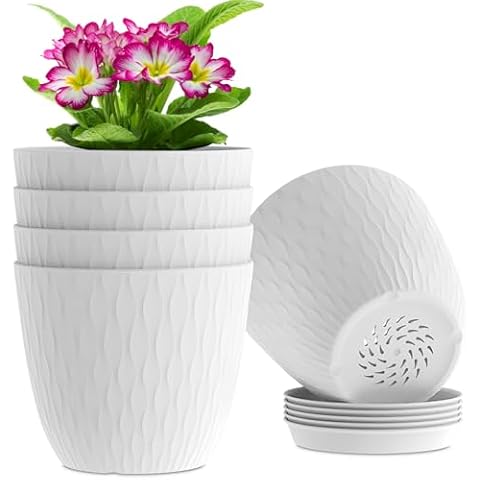 WSMKSZ 6-Inch Flower Pots Set Cover