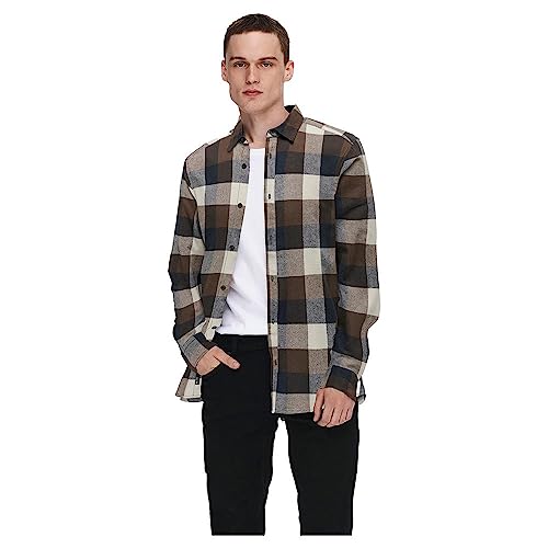 ONLY & SONS Onsgudmund LS 3T Check Shirt Noos Camicia,