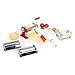 Klarstein Siena Rossa máquina para Pasta (Acero Inoxidable, Rodillo amasador, fácil de Limpiar, Cuchilla Ajustable, manivela, Masa de 150 mm, Pinza de sujeción Mesa) - Rojo