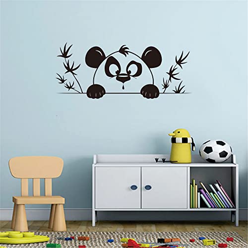 Adhesivos de Pared Panda y Bambú, 9x22 pulgadas, PVC removible miniatura 3