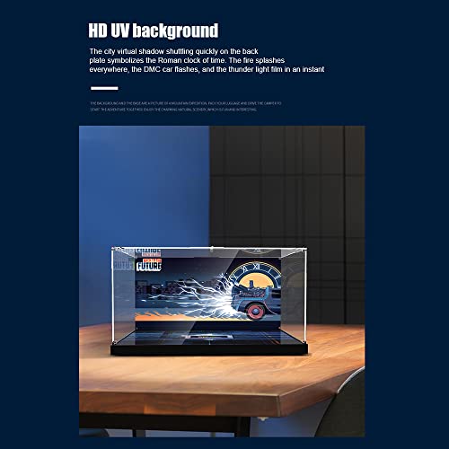 DioMate Baustein Acryl Vitrine,passend für staubdichte Vitrine von Lego 10300 Zurück in die Zukunft Zeitmaschine… – Bild 5