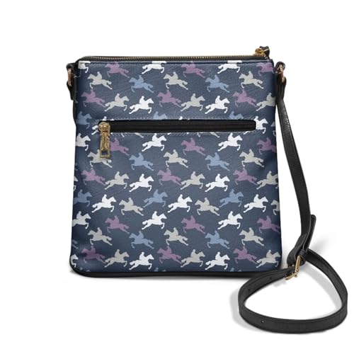 Image of Leather Purses for Women, Leather Hobo Bags for Women Travel Sling Purse Triple Zippered Pockets Shoulder Bag