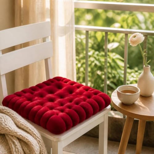 Coussin intérieur haut de gamme aspect biscuit rose avec finitions bords segmentés