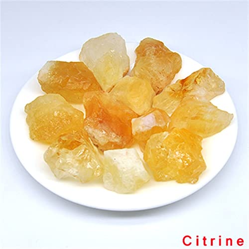 Citrine naturelle de guérison en vrac, pierres de quartz pour lithothérapie 300g