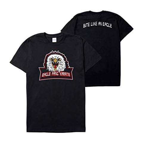 Eagle Fang Karate T-Shirt Men's Funny Pop Culture Shirt (as1, Alpha, l, Regular, Regular, Black) Cover