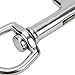Qiilu Diving Clips, Stainless Steel Diving Single Ended Snap Clips Single Eye Bolt Snap Hooks Buckle(90mm)