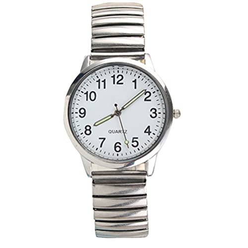 ifundom 2 Stück leuchtende Armbanduhr mit großen Ziffern, moderne Armbanduhren, langlebige Quarzuhren für Eltern, ältere Menschen (1) Cover