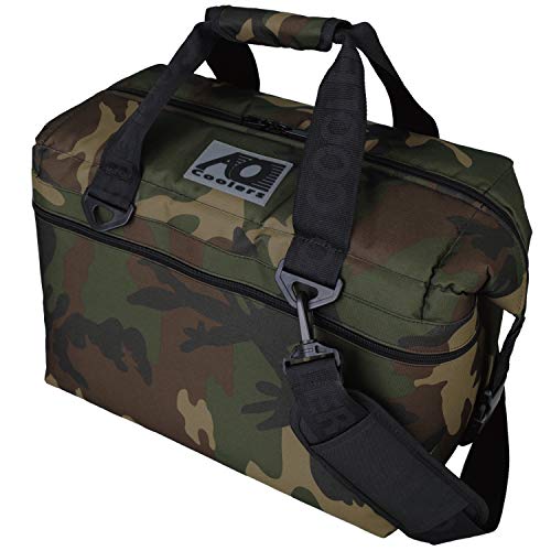 AO Coolers(エーオークーラー) 24パック キャンバス ソフトクーラー ウッドランドカモ 軽量 保冷 クーラーボックス AO24CAMO (日本正規品) 23l