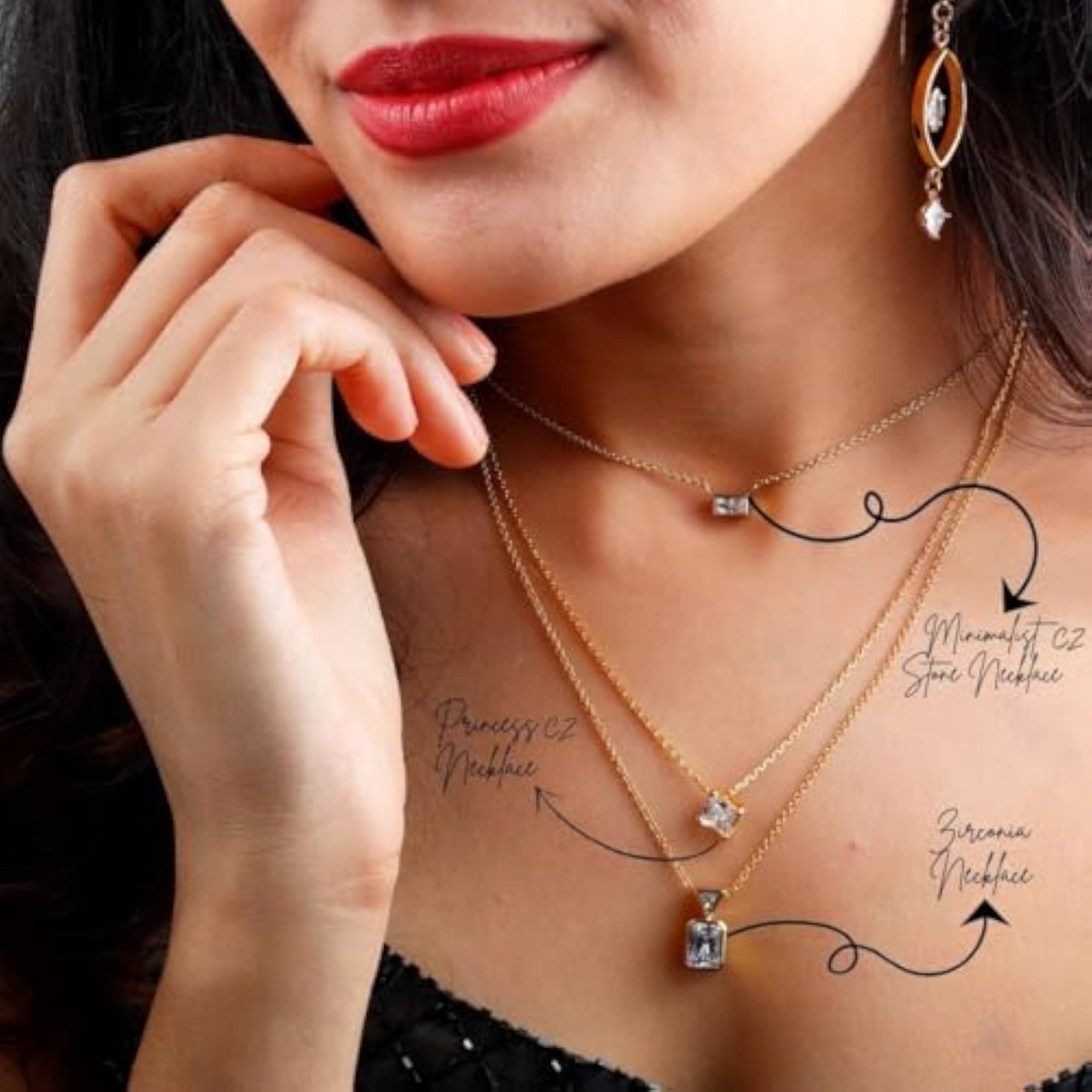 Minimal Luxe 18K Gold Plated Necklace, Adjustable Gift for Her
