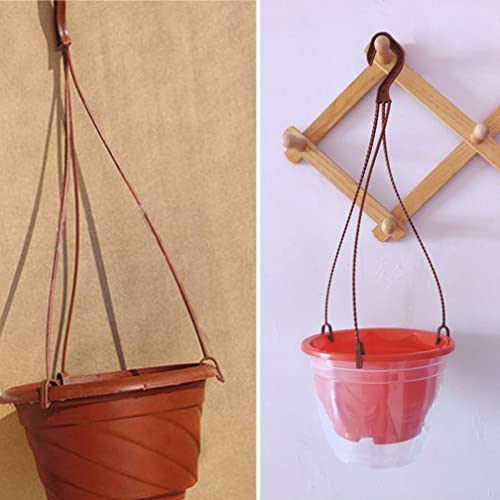 Teensery 5 Pcs 16.5 Inch Plastic Hanging Basket Chain With Hooks Flower Plant Pot Hanger For Planters Bird Feeders thumb #4