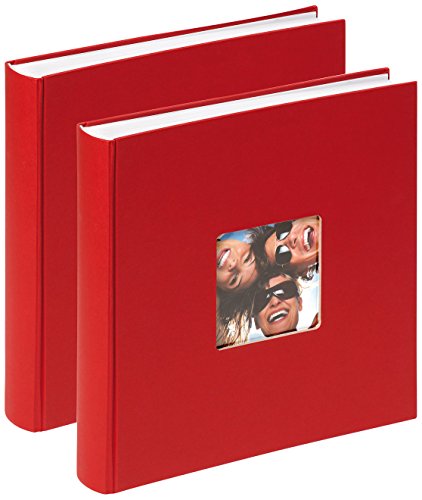 Walther Fun Album Photo Design, Rouge, 2 Packs 30 x 30 cm