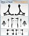 Tiezful 12PCS Suspension Kit Fits for Honda Civic All Non-SI Models 2006-2011 Front Lower Control Arm w/Ball Joints 2007 2008 2009 2010