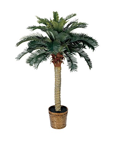 Nearly Natural 5043 4ft. Sago Silk Palm Tree,Green,36x36x48