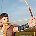 4 Pack Archery Arm Guard Leather Forearm Protector Adjustable Bow Arm Protector Armguard for Hunting