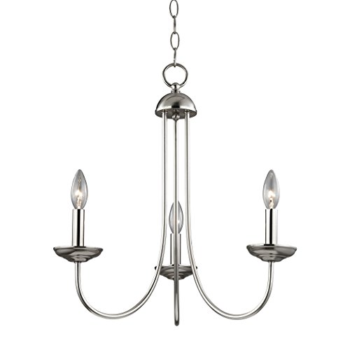 Cornerstone Lighting 1533CH/20 Thomas Lighting Chandelier, 20W X 20D X 22H, Brushed Nickel